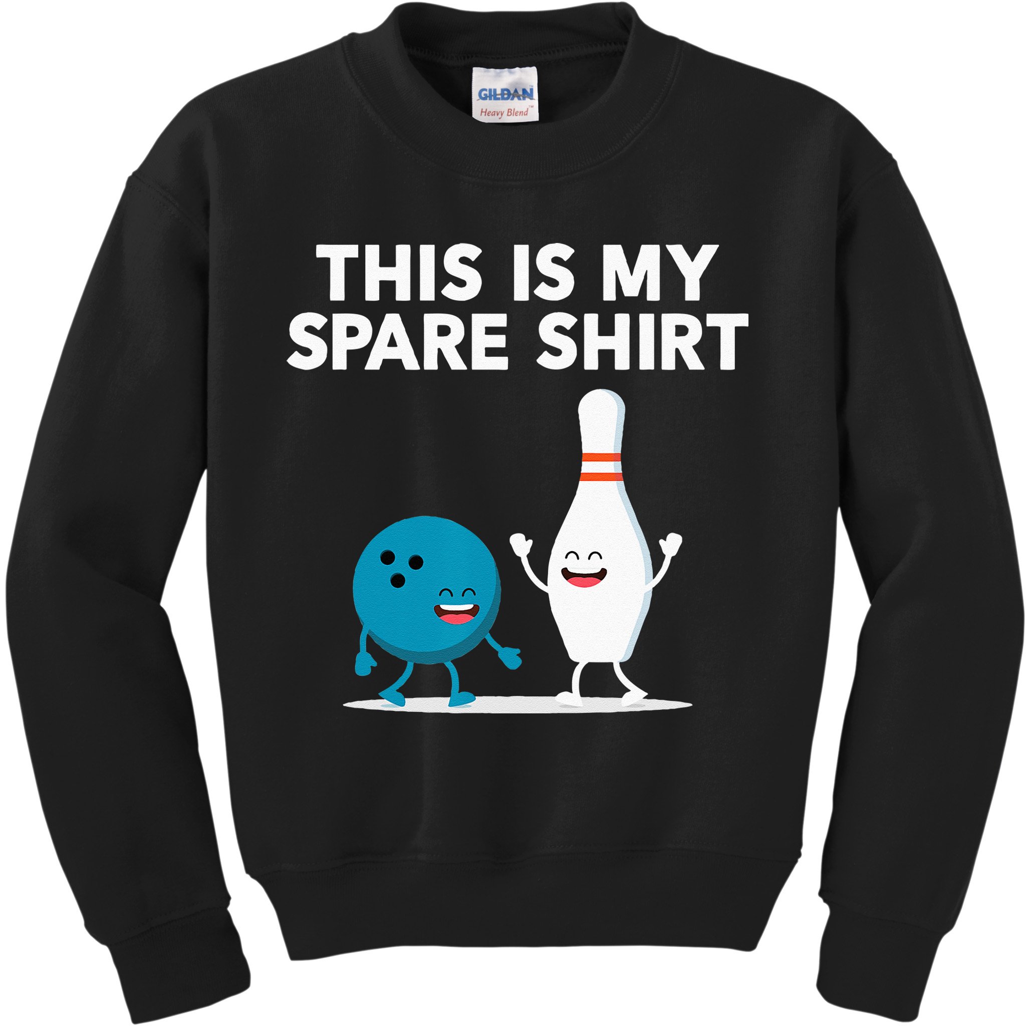Funny Bowling Tee Spare Kids Sweatshirt