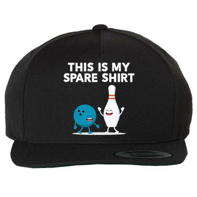 Funny Bowling Tee Spare Wool Snapback Cap
