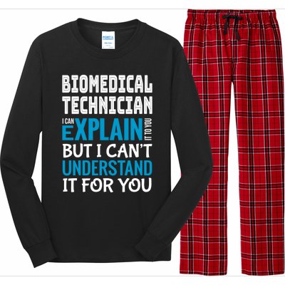 Funny Biomedical Technician Gift Appreciation Cute Gift Long Sleeve Pajama Set