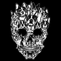 Funny Boston Terrier Skull Dog Skeleton Halloween Wool Snapback Cap