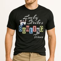 Funny Bowling Team Lucky Strikes Fun Bowler League Cooling Performance Crew T-Shirt
