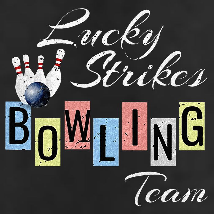 Funny Bowling Team Lucky Strikes Fun Bowler League Adult Drive Performance Visor