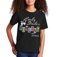 Funny Bowling Team Lucky Strikes Fun Bowler League Kids T-Shirt