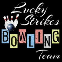 Funny Bowling Team Lucky Strikes Fun Bowler League Kids T-Shirt