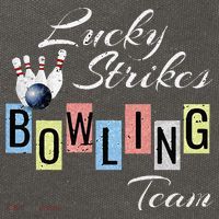 Funny Bowling Team Lucky Strikes Fun Bowler League Cotton Canvas Backpack