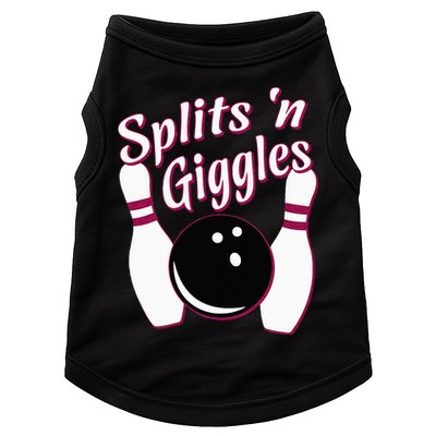 Funny Bowling Team Splits N Giggles Doggie Tank