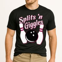 Funny Bowling Team Splits N Giggles Performance Shirt