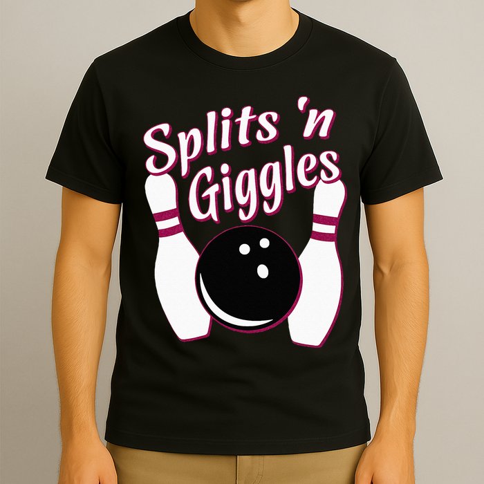 Funny Bowling Team Splits N Giggles T-Shirt