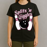 Funny Bowling Team Splits N Giggles T-Shirt