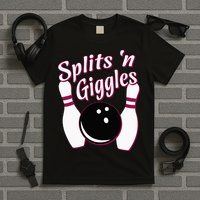 Funny Bowling Team Splits N Giggles T-Shirt