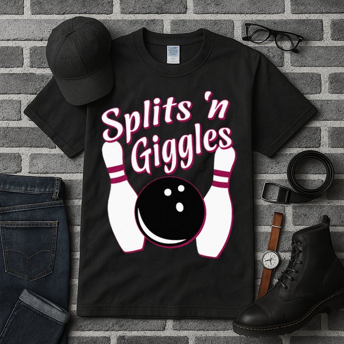 Funny Bowling Team Splits N Giggles Tall T-Shirt