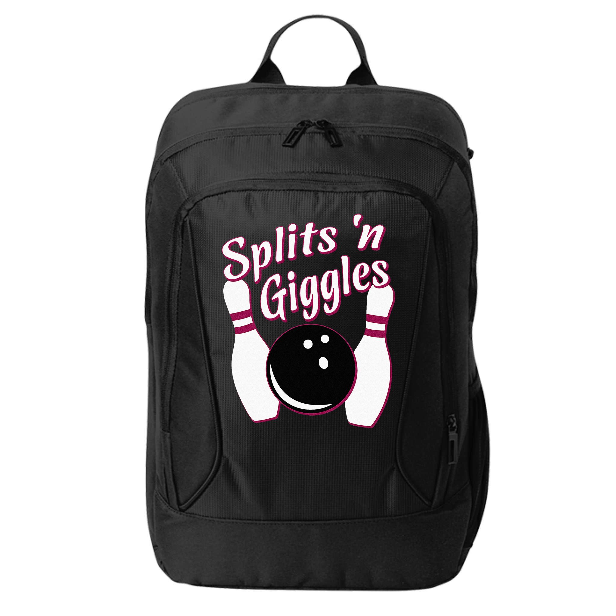 Funny Bowling Team Splits N Giggles City Backpack