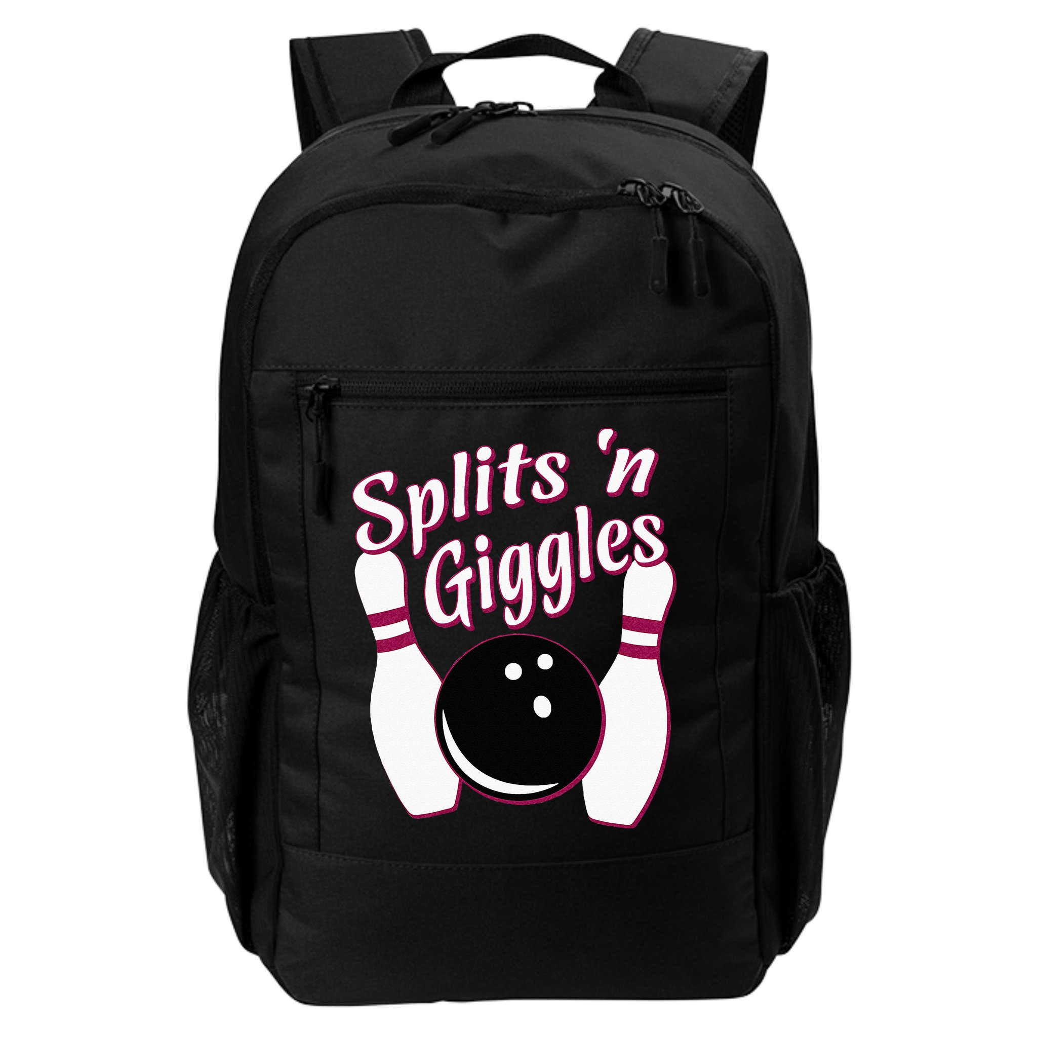 Funny Bowling Team Splits N Giggles Backpack