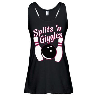 Funny Bowling Team Splits N Giggles Ladies Essential Flowy Tank