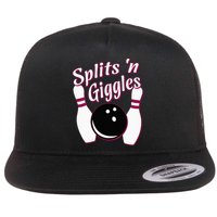Funny Bowling Team Splits N Giggles Flat Bill Trucker Hat