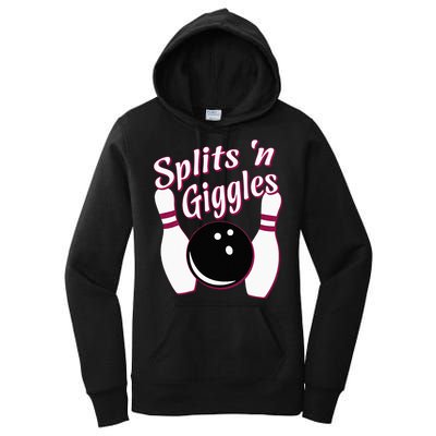 Funny Bowling Team Splits N Giggles Women's Pullover Hoodie
