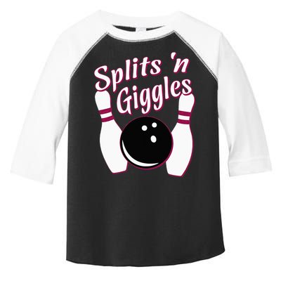 Funny Bowling Team Splits N Giggles Toddler Fine Jersey T-Shirt