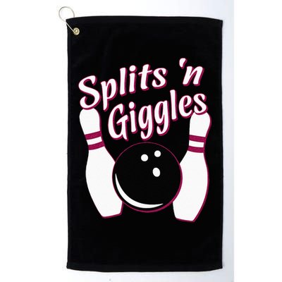 Funny Bowling Team Splits N Giggles Golf Towel