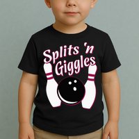 Funny Bowling Team Splits N Giggles Toddler T-Shirt
