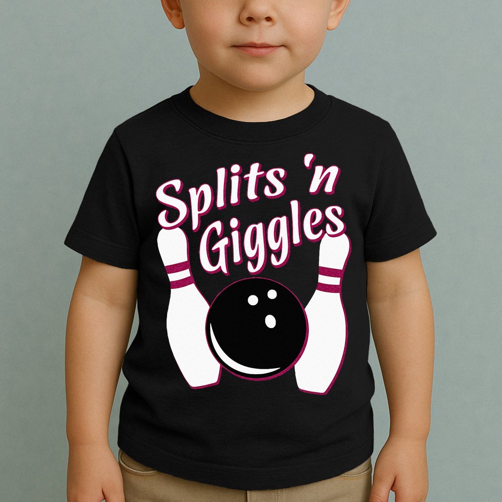 Funny Bowling Team Splits N Giggles Toddler T-Shirt