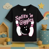 Funny Bowling Team Splits N Giggles Toddler T-Shirt