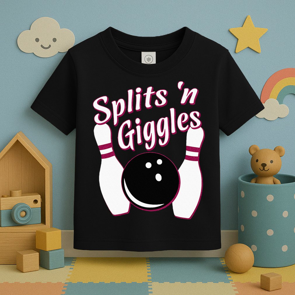 Funny Bowling Team Splits N Giggles Toddler T-Shirt