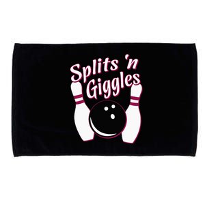 Funny Bowling Team Splits N Giggles Microfiber Hand Towel