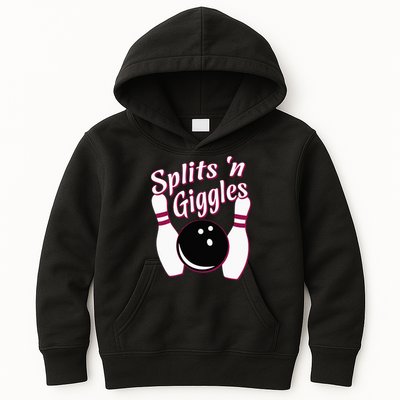 Funny Bowling Team Splits N Giggles Kids Hoodie