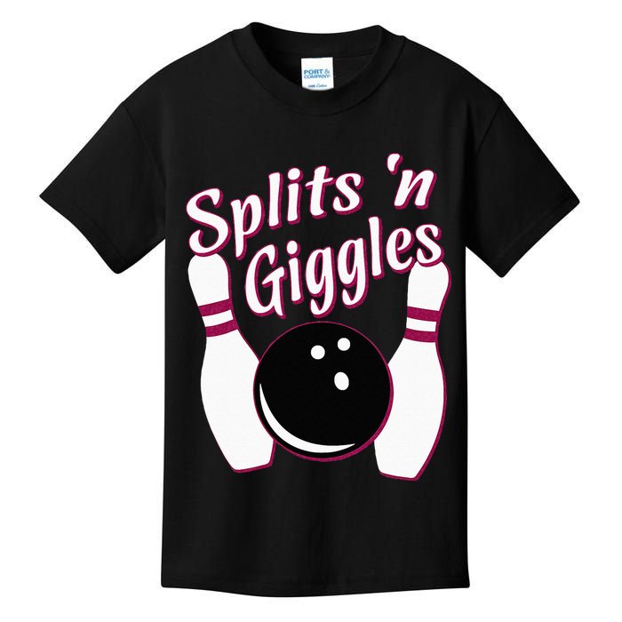 Funny Bowling Team Splits N Giggles Kids T-Shirt