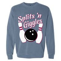 Funny Bowling Team Splits N Giggles Garment-Dyed Sweatshirt