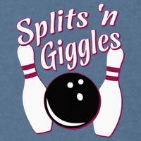 Funny Bowling Team Splits N Giggles Garment-Dyed Sweatshirt