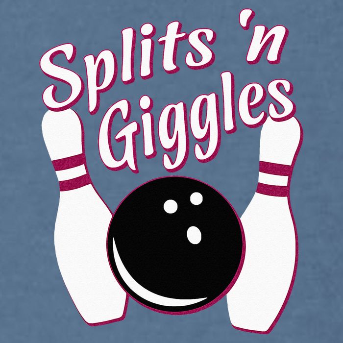 Funny Bowling Team Splits N Giggles Garment-Dyed Sweatshirt