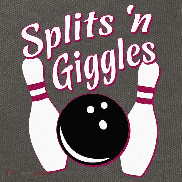 Funny Bowling Team Splits N Giggles Cotton Canvas Backpack