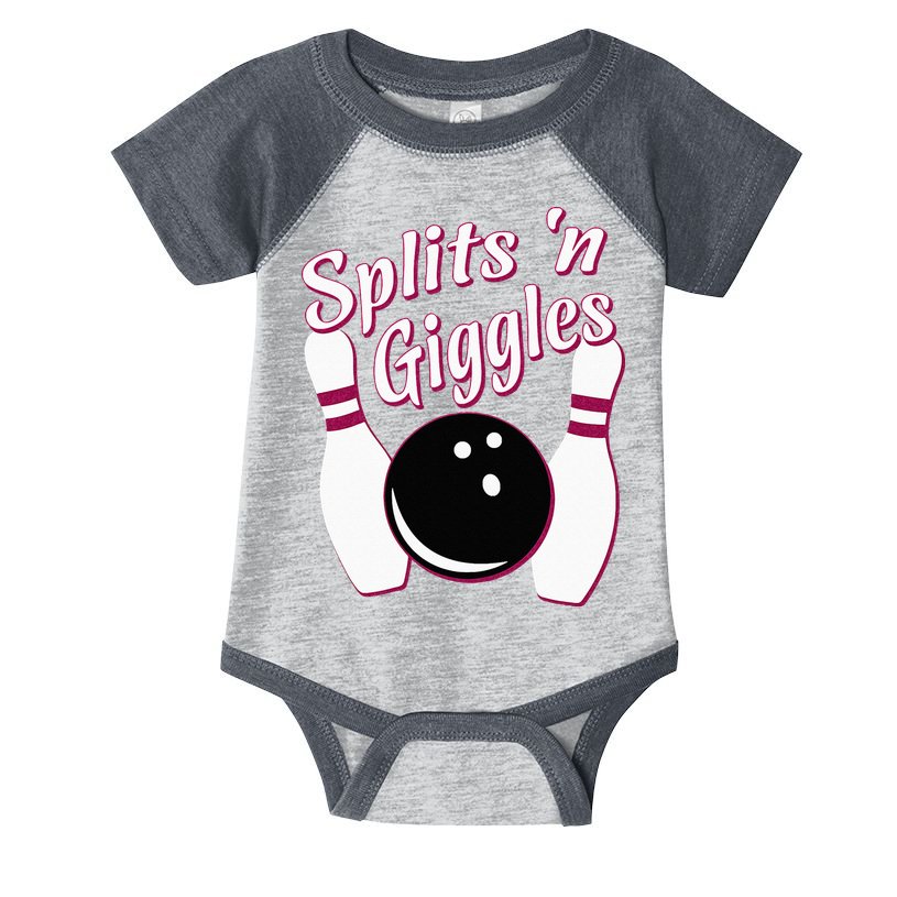 Funny Bowling Team Splits N Giggles Infant Baby Jersey Bodysuit