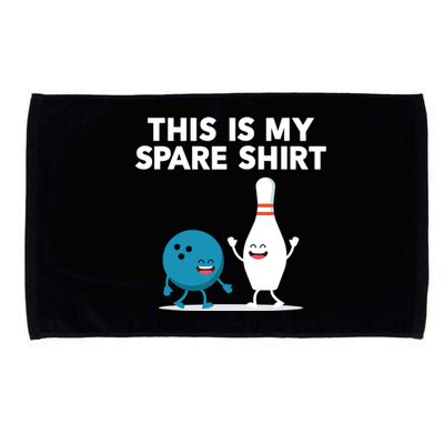 Funny Bowling Tee For Men Women Microfiber Hand Towel