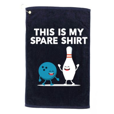 Funny Bowling Tee For Men Women Platinum Collection Golf Towel