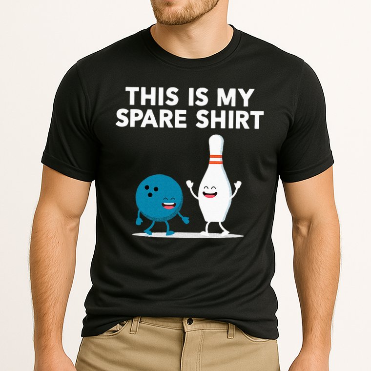 Funny Bowling Tee For Men Women & Spare Cooling Performance Crew T-Shirt