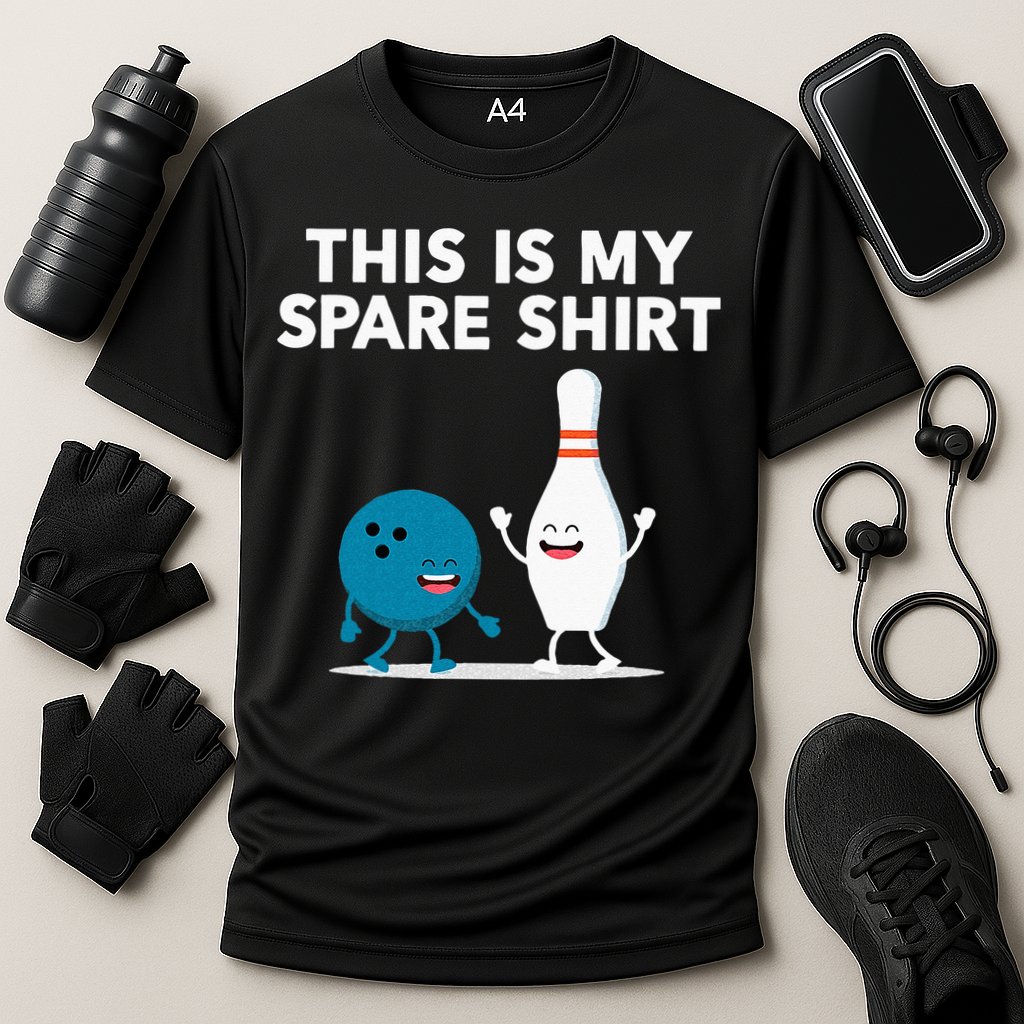 Funny Bowling Tee For Men Women & Spare Cooling Performance Crew T-Shirt