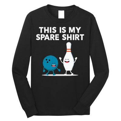 Funny Bowling Tee For Men Women & Spare Long Sleeve Shirt