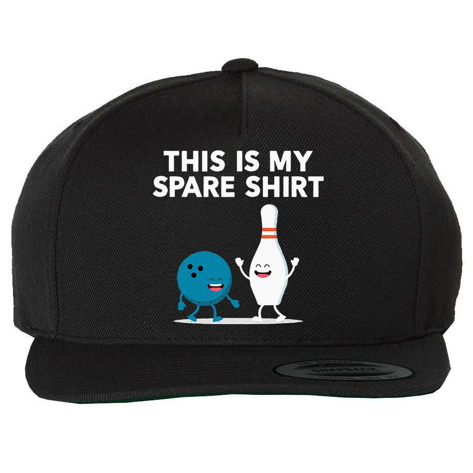 Funny Bowling Tee For Men Women & Spare Wool Snapback Cap