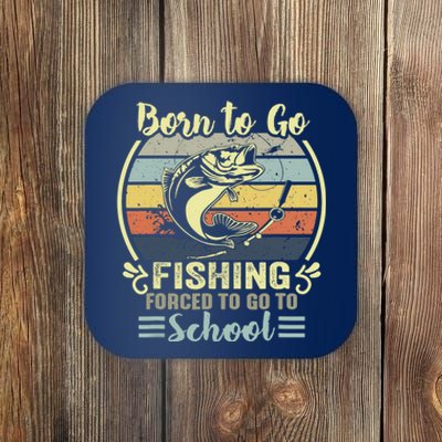 Funny Born To Go Fishing Bass Fish Fisherman Coaster