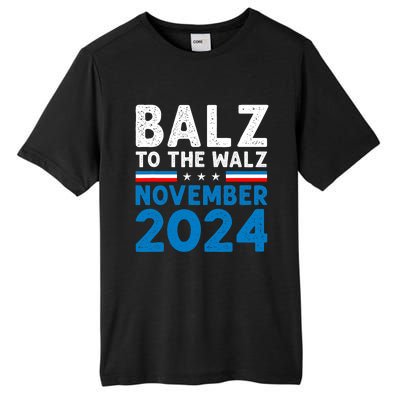 Funny Balz To The Walz Kamala Harris Tim Walz 2024 Tall Fusion ChromaSoft Performance T-Shirt