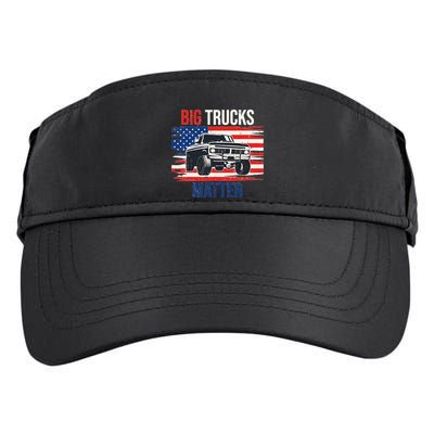 Funny Big Trucks Matter Love Lifted Truck American Flag Adult Drive Performance Visor