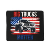 Funny Big Trucks Matter Love Lifted Truck American Flag Mousepad