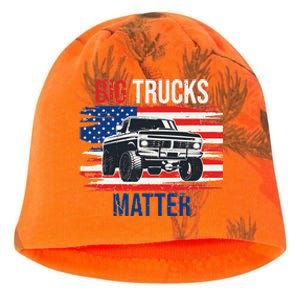 Funny Big Trucks Matter Love Lifted Truck American Flag Kati - Camo Knit Beanie