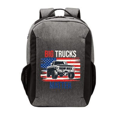 Funny Big Trucks Matter Love Lifted Truck American Flag Vector Backpack