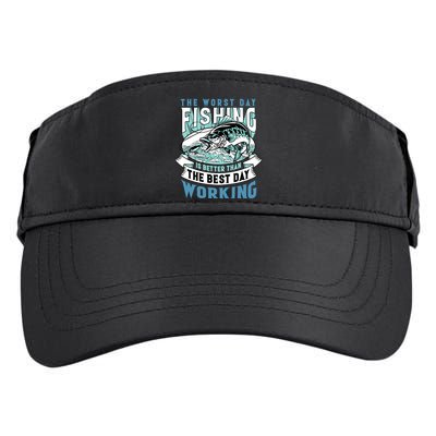 Fishing Better Than Working Adult Drive Performance Visor