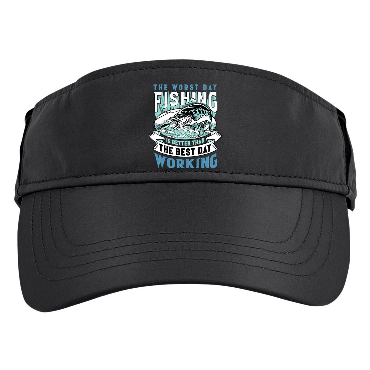 Fishing Better Than Working Adult Drive Performance Visor