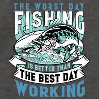 Fishing Better Than Working Vector Backpack
