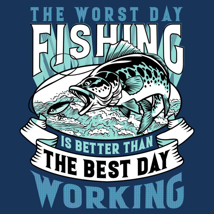 Fishing Better Than Working 7 Panel Mesh Trucker Snapback Hat